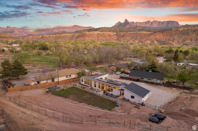 160 W Pebble, Rockville, UT 84763 - aerial view at dusk of a mountain view