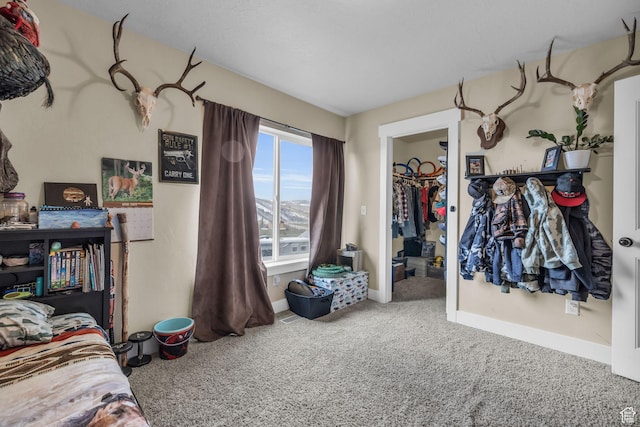 1962 Bluff Crest Rd Unit 4, Francis, UT 84036 - carpeted bedroom featuring a closet, a walk in closet, and baseboards