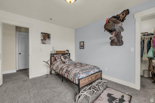1962 Bluff Crest Rd Unit 4, Francis, UT 84036 - carpeted bedroom with a spacious closet, baseboards, and a closet