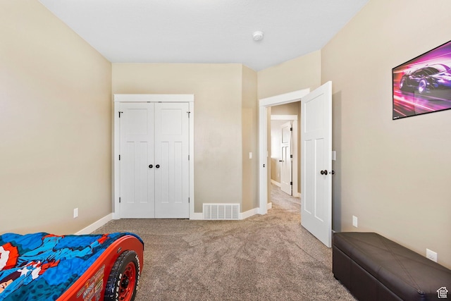 1125 S 400 E, Salem, UT 84653 - carpeted bedroom with a closet, baseboards, and visible vents