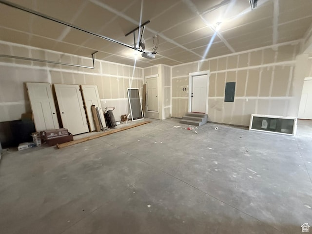 3758 W Alder Ct, Taylor, UT 84401 - garage with electric panel and a garage door opener