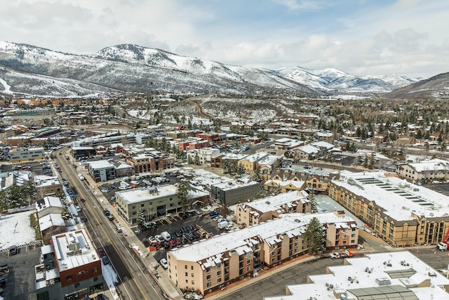 1940 Prospector Ave Unit 101, Park City, UT 84060 - snowy aerial view with a mountain view