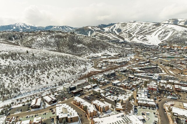 1940 Prospector Ave Unit 101, Park City, UT 84060 - snowy aerial view featuring a mountain view