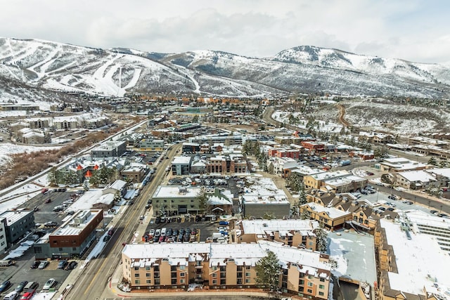 1940 Prospector Ave Unit 101, Park City, UT 84060 - snowy aerial view featuring a mountain view