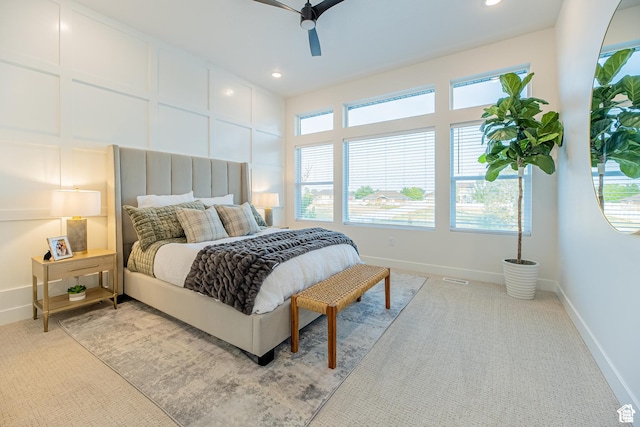 4342 W 5430 S Unit A, Hooper, UT 84315 - bedroom featuring multiple windows, baseboards, light colored carpet, and recessed lighting