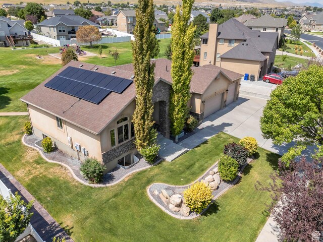 4071 S Sandpiper Ln, Saratoga Springs, UT 84045 - birds eye view of property with a residential view