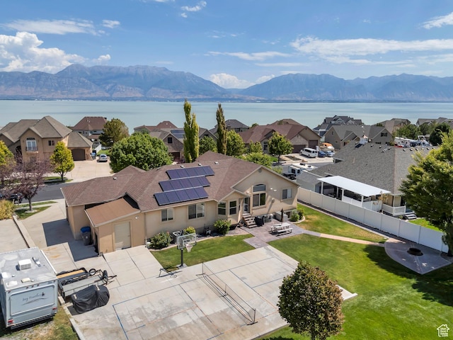 4071 S Sandpiper Ln, Saratoga Springs, UT 84045 - drone / aerial view featuring a residential view and a mountain view