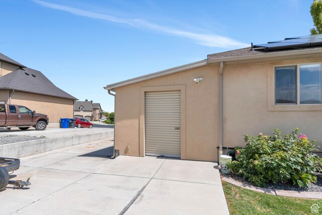 4071 S Sandpiper Ln, Saratoga Springs, UT 84045 - view of outdoor structure featuring solar panels