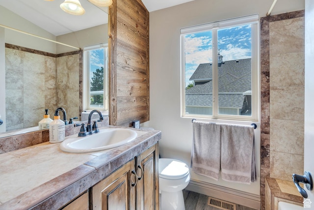 4071 S Sandpiper Ln, Saratoga Springs, UT 84045 - bathroom featuring toilet, vanity, and visible vents