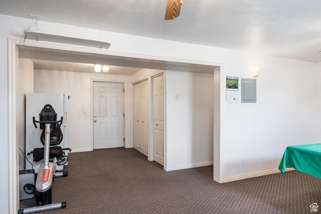1083 N 1250 W, Layton, UT 84041 - workout room featuring dark carpet and baseboards