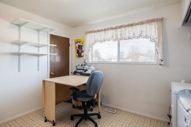 1083 N 1250 W, Layton, UT 84041 - office space with washer / clothes dryer, baseboards, and light floors