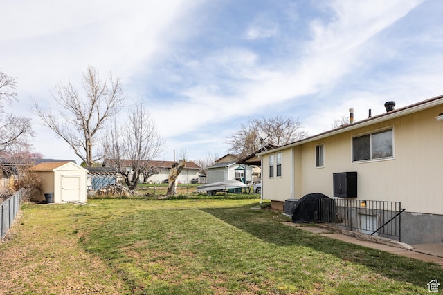 1083 N 1250 W, Layton, UT 84041 - view of yard featuring a storage shed, an outbuilding, and fence