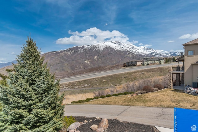 view of mountain feature