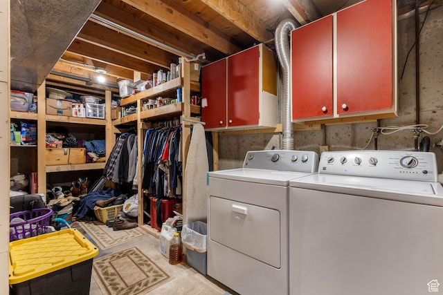395 Fairlane Dr, Tooele, UT 84074 - washroom with washer and dryer and cabinet space