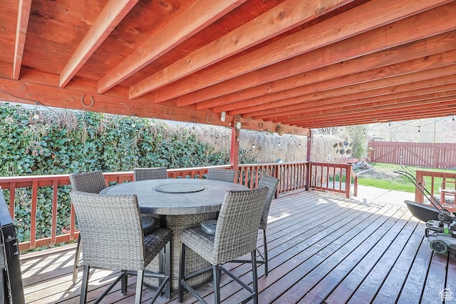 395 Fairlane Dr, Tooele, UT 84074 - deck featuring outdoor dining space and fence