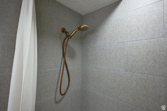 details with tiled shower