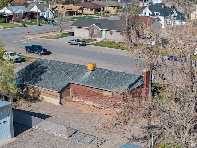 drone / aerial view featuring a residential view