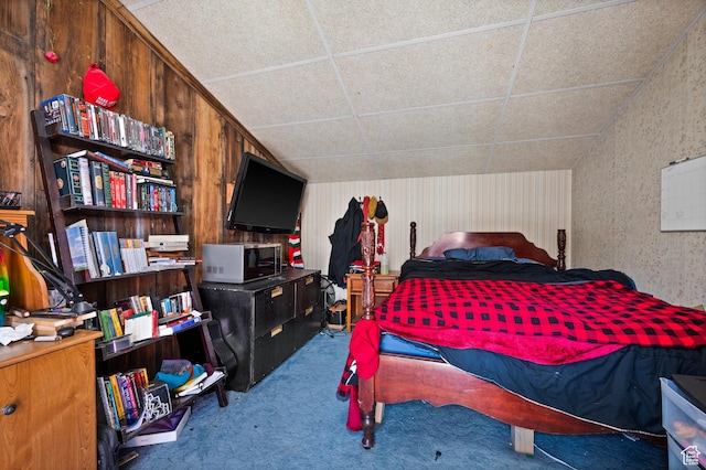 146 W 400 S, Tooele, UT 84074 - carpeted bedroom with wallpapered walls