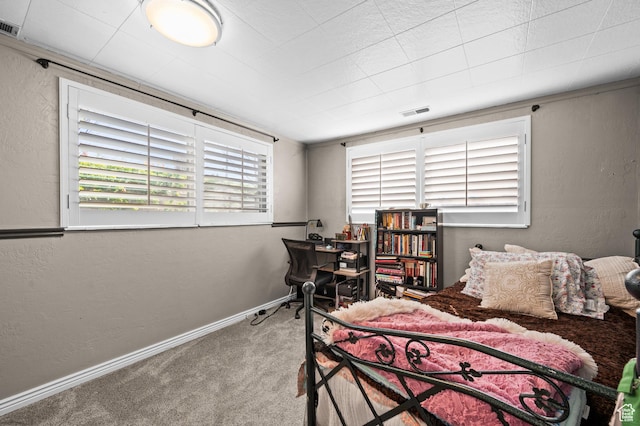 146 W 400 S, Tooele, UT 84074 - carpeted bedroom with a textured wall, visible vents, and baseboards