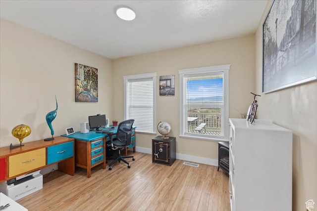 106 N Bear River Blfs, Preston, ID 83263 - home office featuring light wood-style floors and baseboards