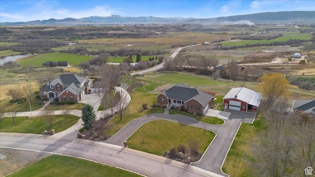 106 N Bear River Blfs, Preston, ID 83263 - aerial view of property's location with a mountainous background