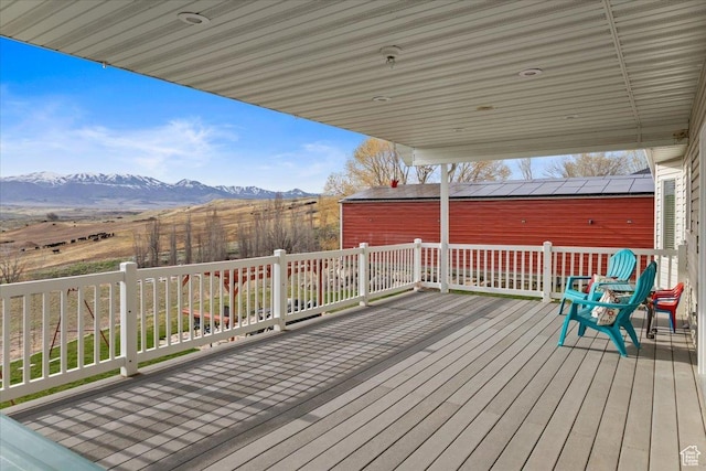 106 N Bear River Blfs, Preston, ID 83263 - deck with a mountain view