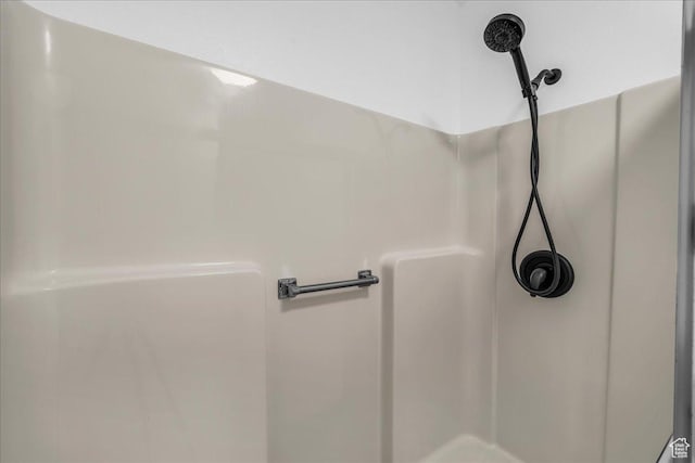 room details with a shower stall