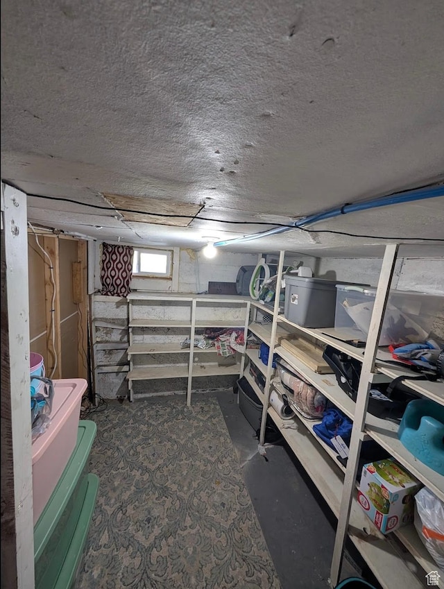 view of storage area