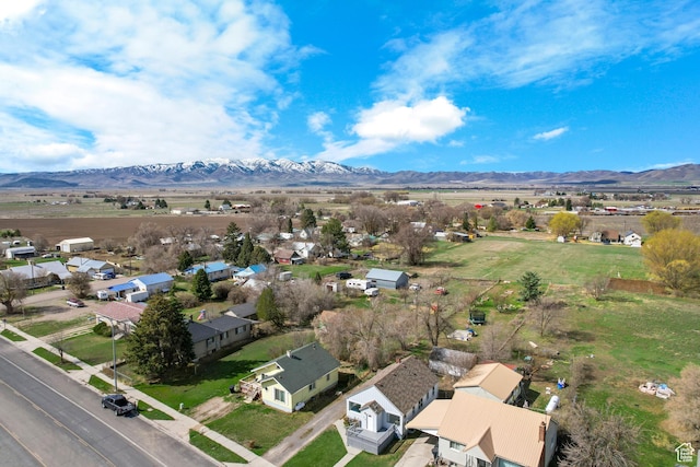 268 S Main St, Malad City, ID 83252 - bird's eye view featuring a mountain view and a residential view