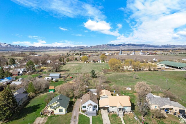 268 S Main St, Malad City, ID 83252 - birds eye view of property with a mountain view and a residential view