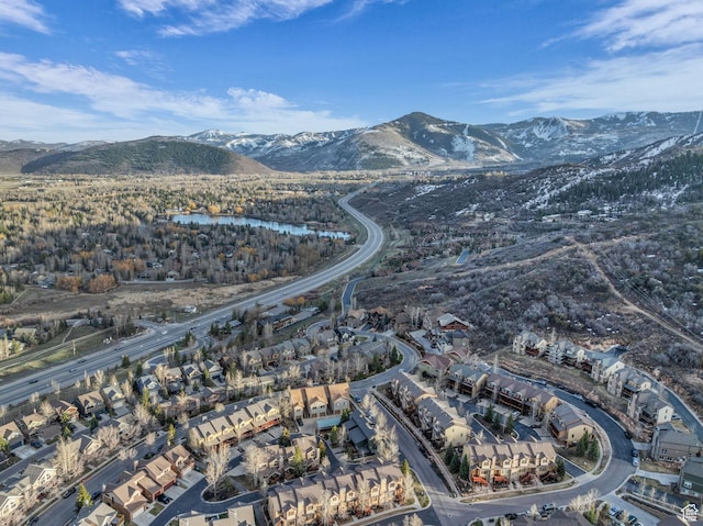 5424 Bobsled Blvd Unit T2, Park City, UT 84098 - birds eye view of property featuring a residential view and a water and mountain view