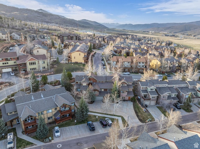 5424 Bobsled Blvd Unit T2, Park City, UT 84098 - aerial view featuring a mountain view and a residential view