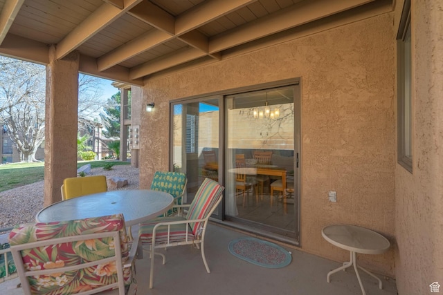 view of patio / terrace with outdoor dining space