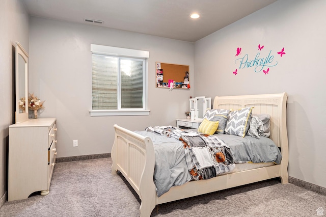5185 N 600 E, Enoch, UT 84721 - bedroom featuring carpet floors, baseboards, recessed lighting, and visible vents