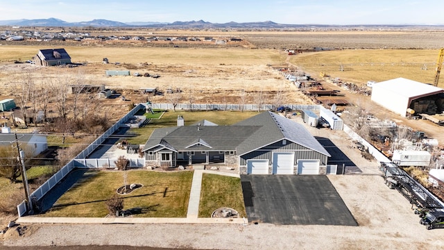 5185 N 600 E, Enoch, UT 84721 - bird's eye view featuring a rural view and a mountain view