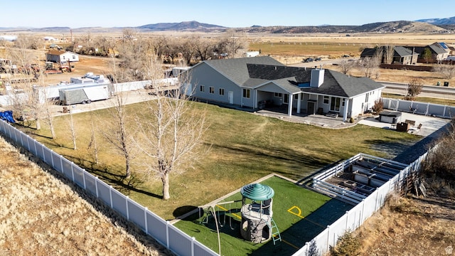 5185 N 600 E, Enoch, UT 84721 - drone / aerial view featuring a mountain view