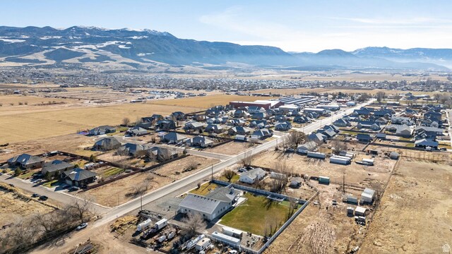 5185 N 600 E, Enoch, UT 84721 - bird's eye view featuring a mountain view and a residential view
