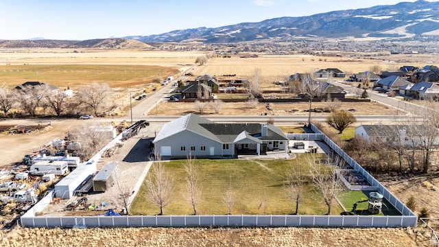 5185 N 600 E, Enoch, UT 84721 - birds eye view of property featuring a rural view and a mountain view