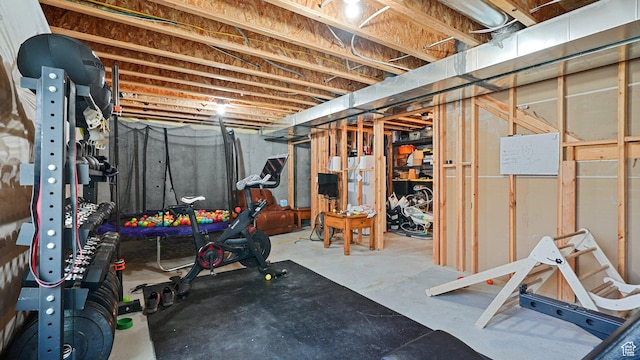 view of exercise area