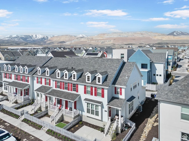 11612 S Watercourse Rd W, South Jordan, UT 84009 - drone / aerial view with a residential view and a mountain view