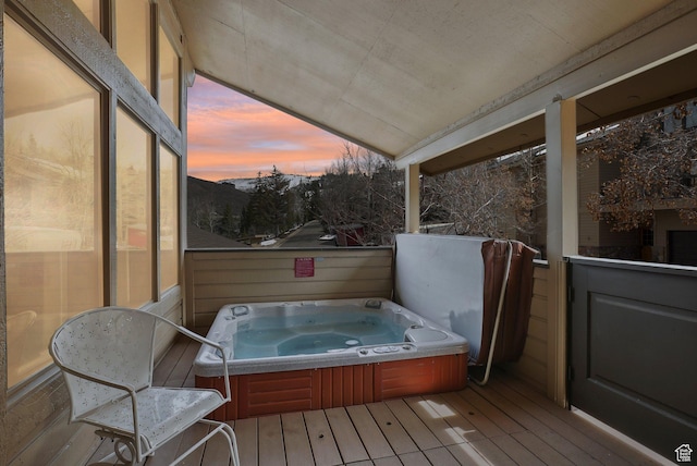 1335 Deer Valley Dr S, Park City, UT 84060 - sunroom / solarium with a hot tub