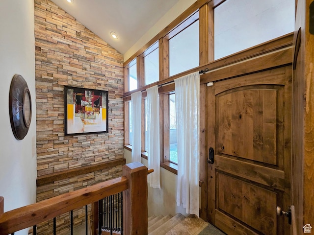 1335 Deer Valley Dr S, Park City, UT 84060 - entryway with vaulted ceiling