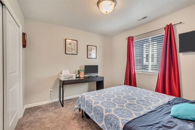 15191 S Ronaldo Ln, Herriman, UT 84096 - bedroom featuring visible vents, baseboards, carpet flooring, and a closet
