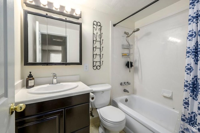 1171 E Hyland Lake Dr S, Murray, UT 84121 - full bath with vanity, shower / bath combination with curtain, and toilet