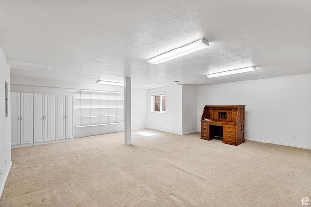 1181 W 4550 S Unit 26, Riverdale, UT 84405 - below grade area with a textured ceiling, carpet floors, and baseboards