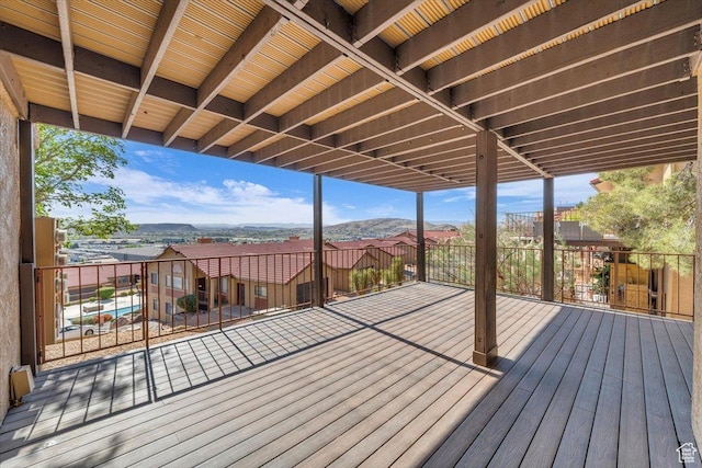view of wooden terrace