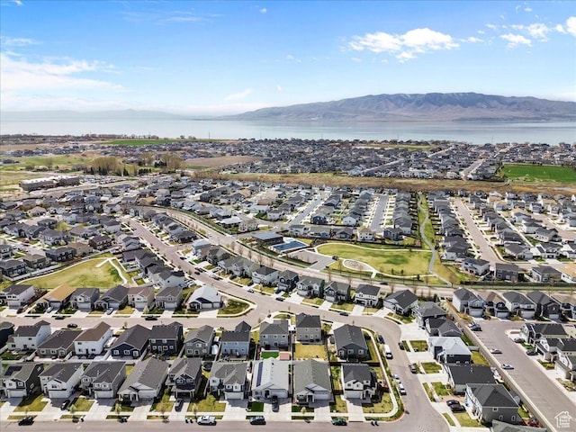 249 N 590 E, Vineyard, UT 84059 - drone / aerial view with a water and mountain view and a residential view