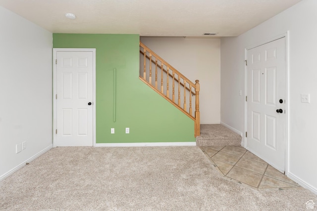 187 E 2300 N, North Ogden, UT 84414 - interior space with baseboards, visible vents, and stairway