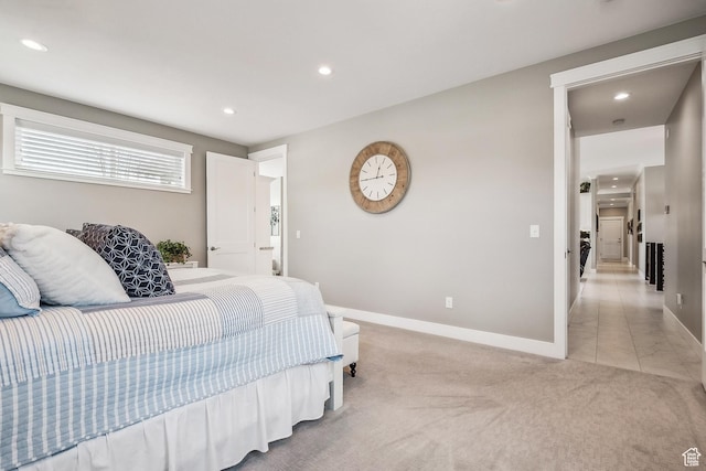1375 S Red Filly Rd, Heber City, UT 84032 - bedroom featuring recessed lighting, light colored carpet, and baseboards