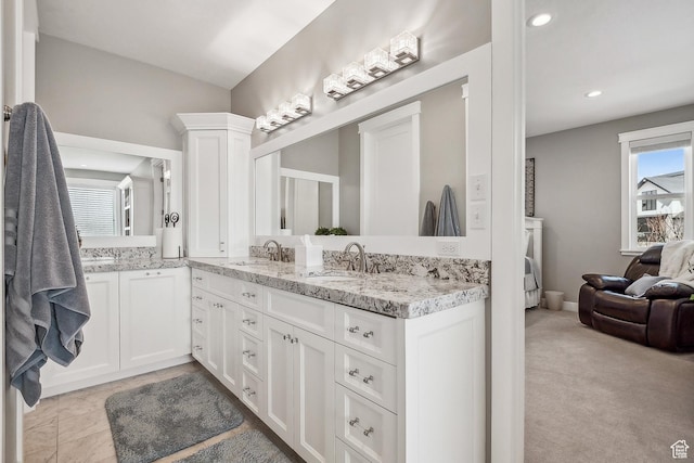 1375 S Red Filly Rd, Heber City, UT 84032 - bathroom featuring recessed lighting and vanity